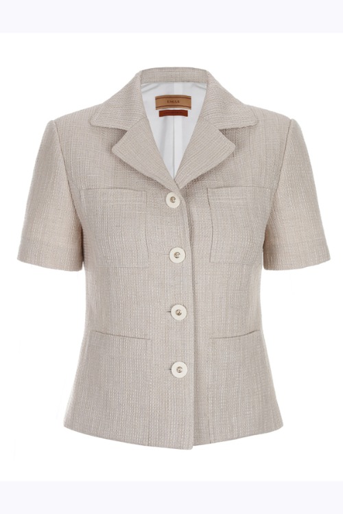 LINEN TWEED LILY [BEIGE] Direct delivery